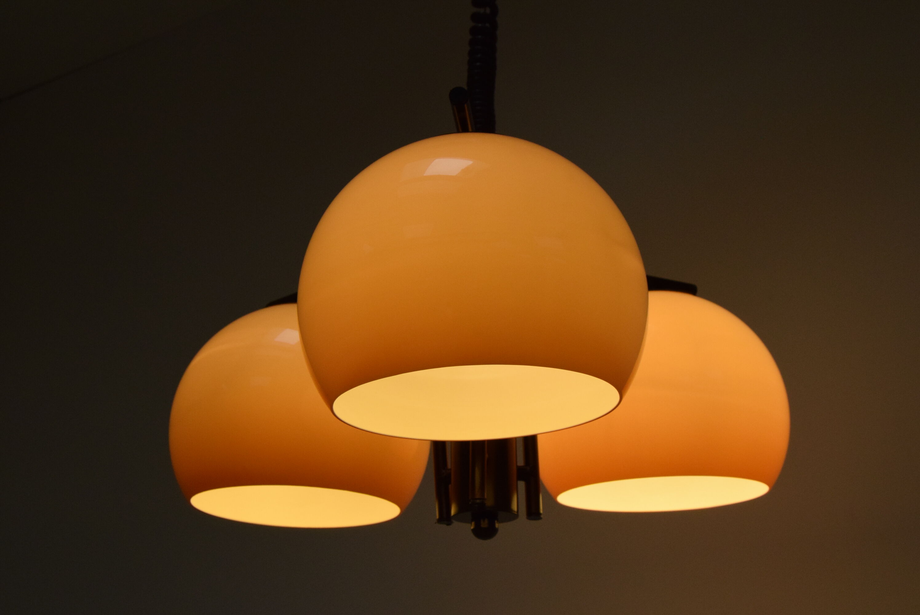 Mid-century adjustable chandelier ,1970's