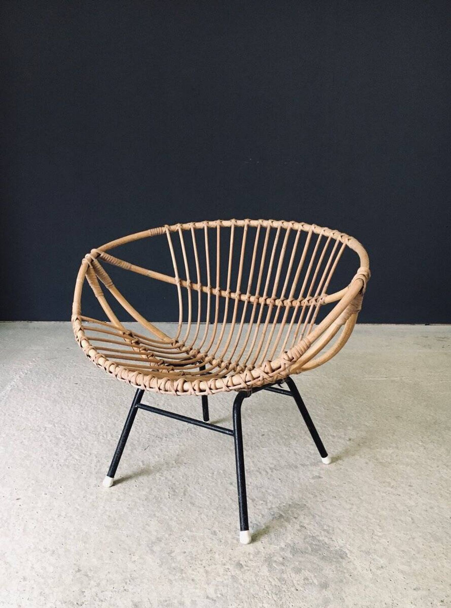 Mid-Century Modern Bamboo Lounge Chair, France, 1950s