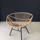 Mid-Century Modern Bamboo Lounge Chair, France, 1950s