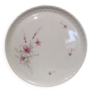 Plat à tarte, Plat En Porcelaine De Limoges G. Labesse