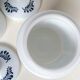 Paire de pots apothicaires opaline blanc et bleu