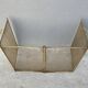 Old 19th century fireplace screen, old 4-panel spark arrester