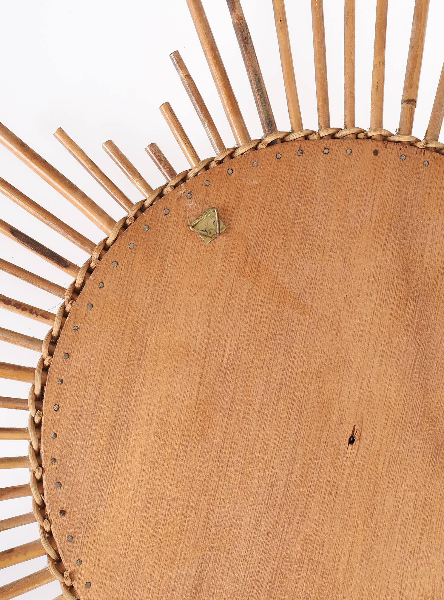 Old mirror, rattan, sun, star shape