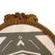 Golden oval frame
