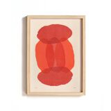 Collection of 4 abstract paintings on paper - painting signed eawy