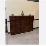 Antique Art Deco roller shutter archive cabinet