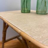 Vintage rattan coffee table