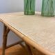Table basse en rotin vintage