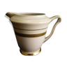 White and gold Limoges UC porcelain milk pot