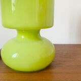 Blown glass mushroom lamp