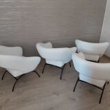 A set of four armchairs, Poland, 1960s