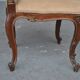 Set of 6 chairs style Louis XV Walnut end XIX