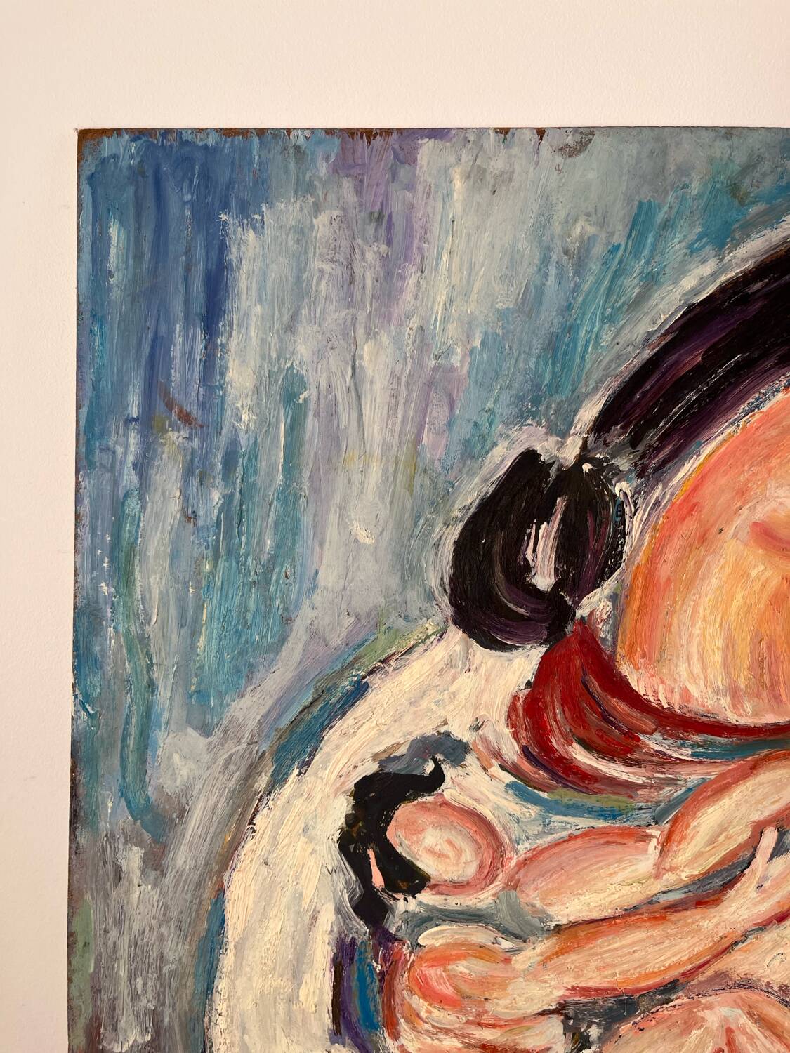 Maternity, oil on panel signed BEN