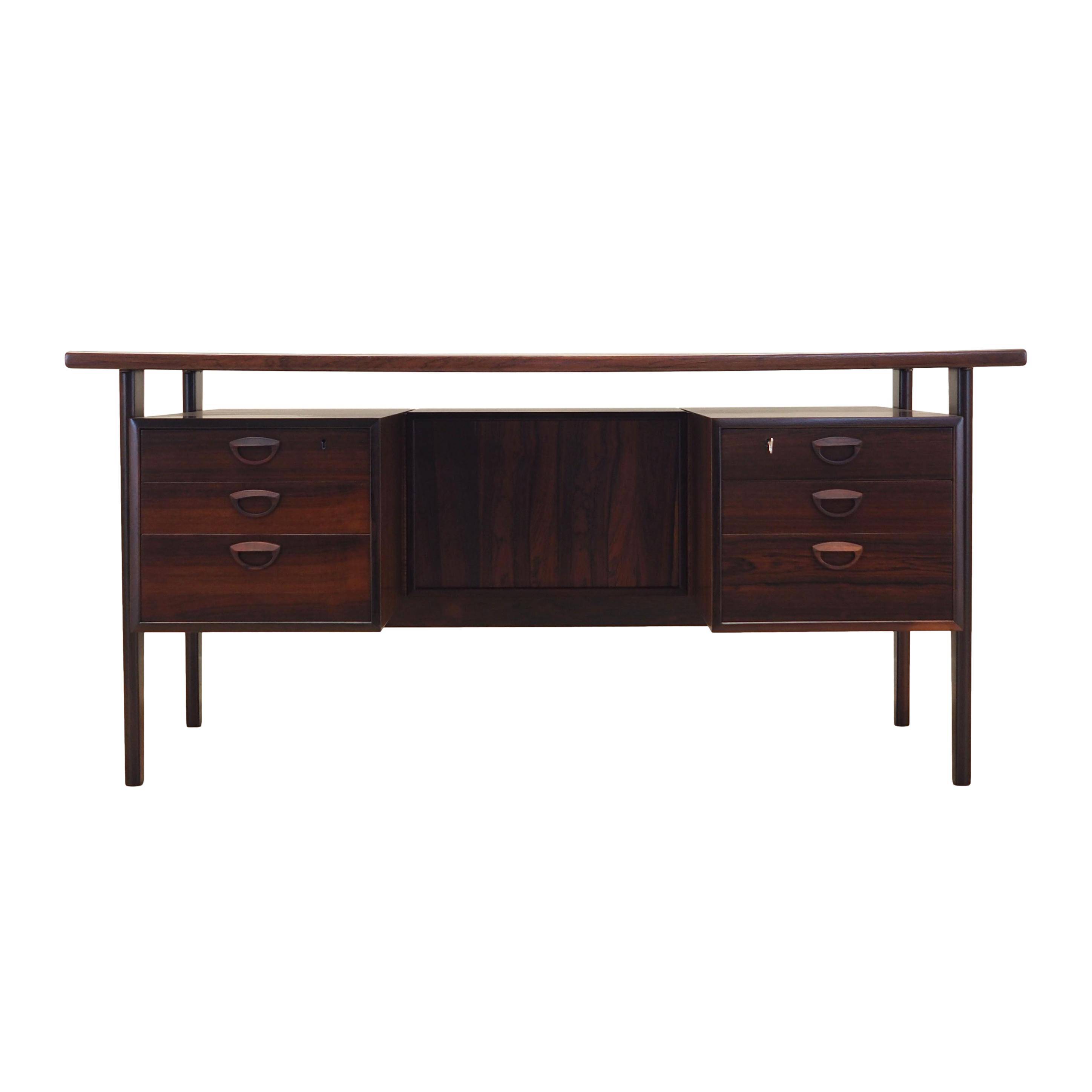 Rosewood desk, Danish design, 1970s, designer: Kai Kristiansen