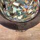 Rare diabolo vase by Jean Gerbino, Vallauris, 15 cm, mixed earth mosaic.