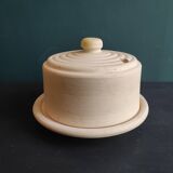 French vintage clay terra cotta cheese dish