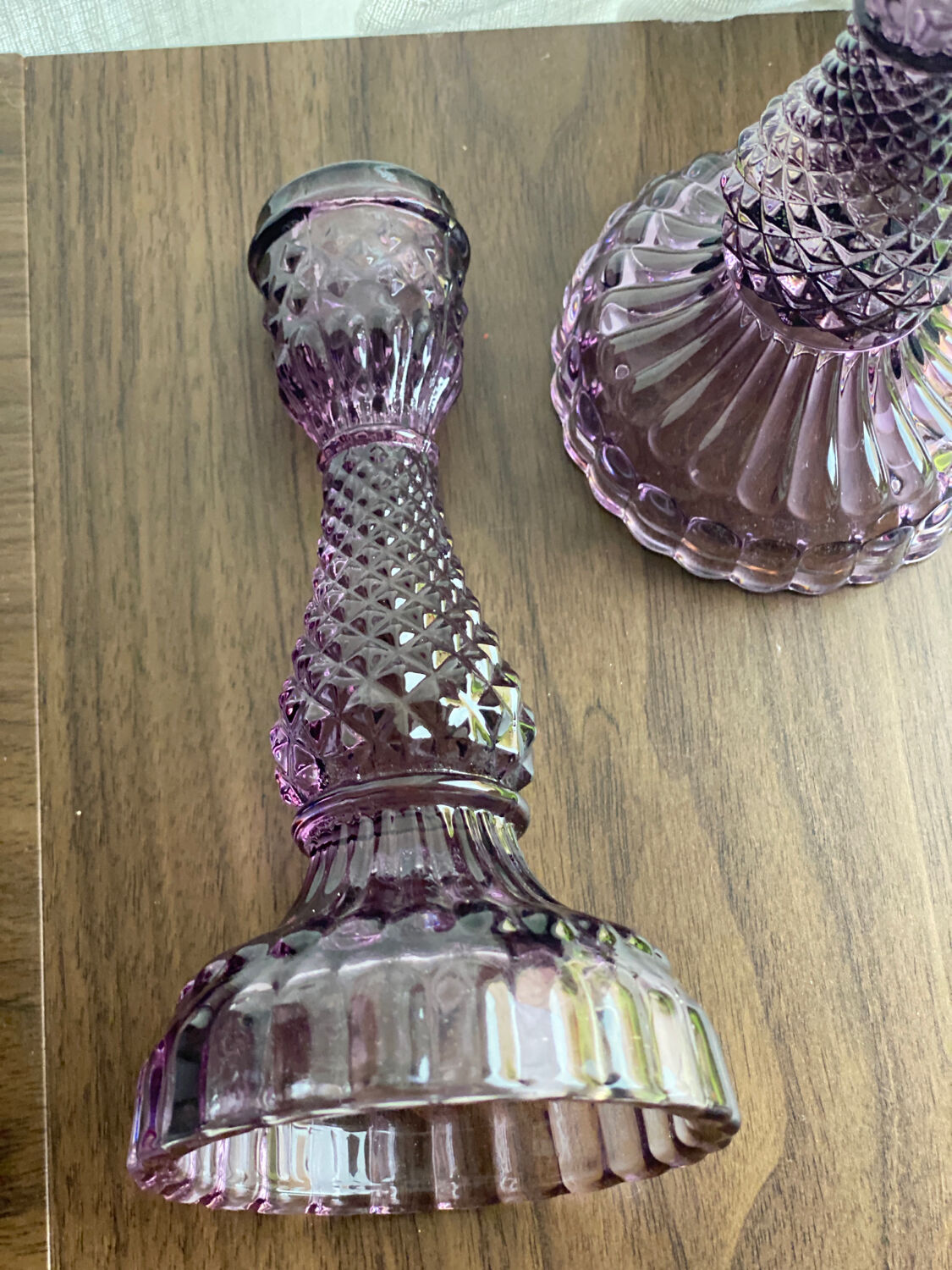 Pair of candle holders