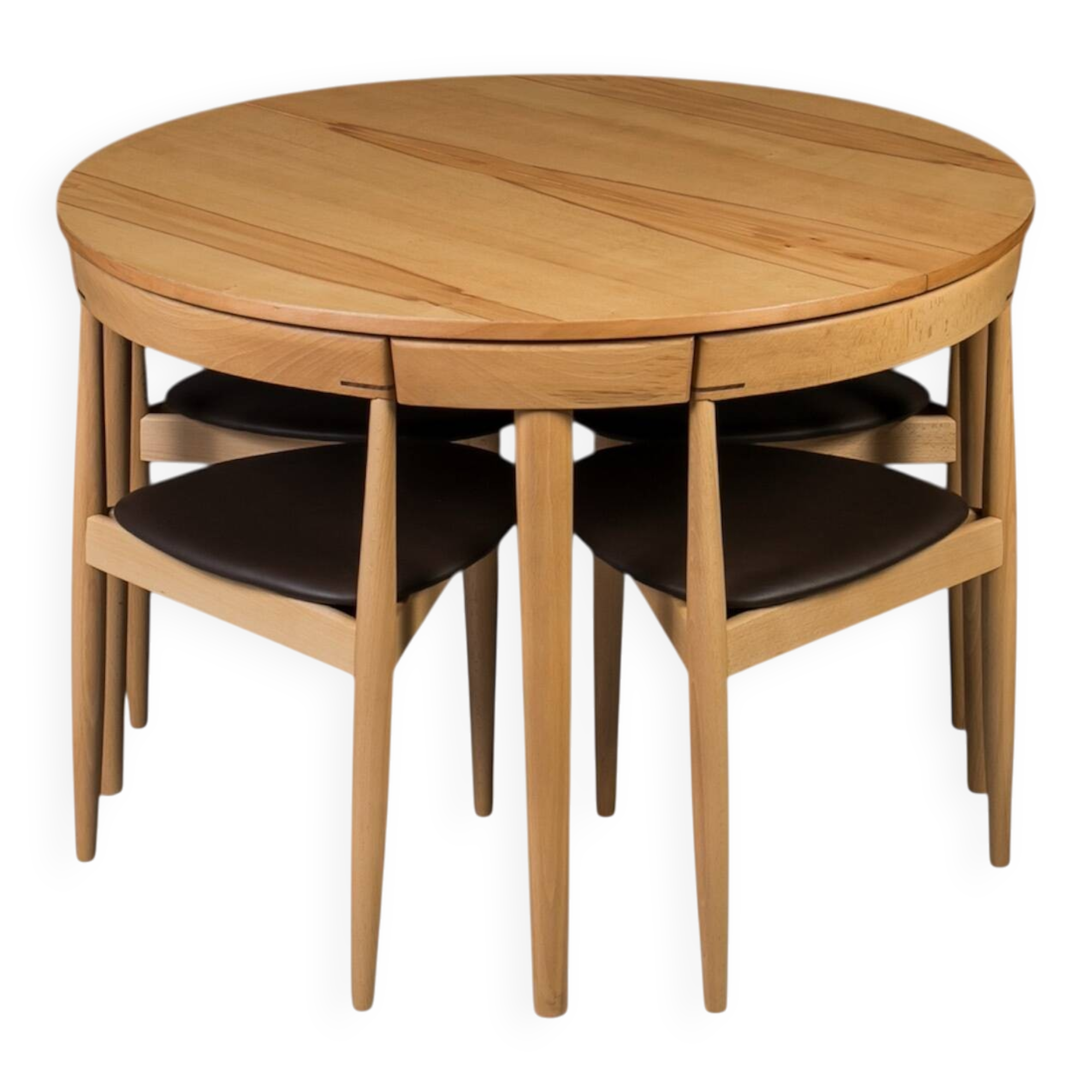 Dining Set in the Style of Hans Olsen, Danish Design, 1950s