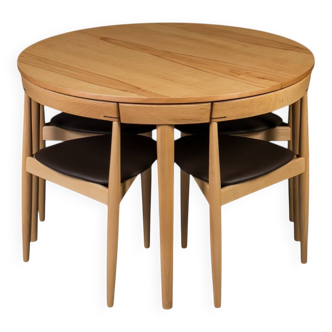 Dining Set in the Style of Hans Olsen, Danish Design, 1950s