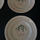 Series of six dessert plates Longwy years 50 cherry blossoms