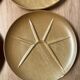 Set of 6 CNP Village stoneware fondue plates