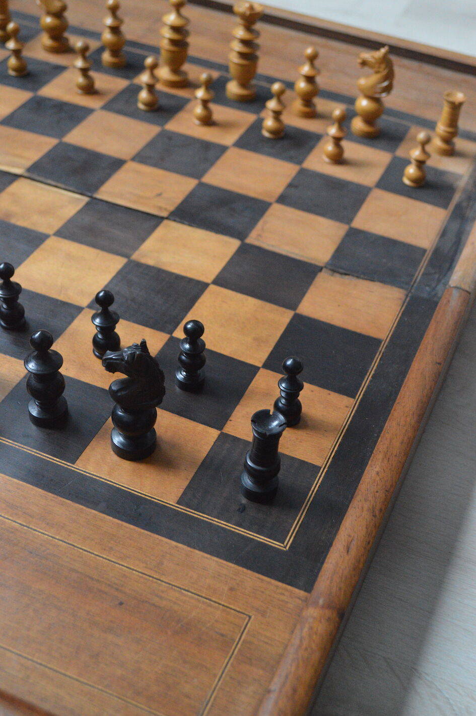 Vintage wooden chess
