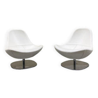 Pair of swivel chairs "Egg Tirup" by Carl Öjerstam for Ikea