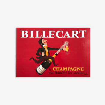 Advertising poster Champagne Billecart, 1980 (Hervé MORVAN)