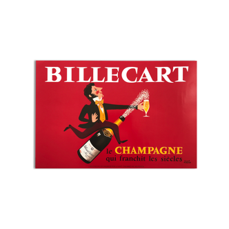 Advertising poster Champagne Billecart, 1980 (Hervé MORVAN)