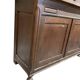 Vintage XL display cabinet in dark wood / wardrobe