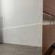 Teak wall coat rack and mirror, 60s, cloakroom