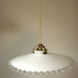 Suspension and rose in opaline and porcelain