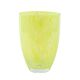 Lemon-coloured glass vase, Danish design, 1970s, made in Denmark