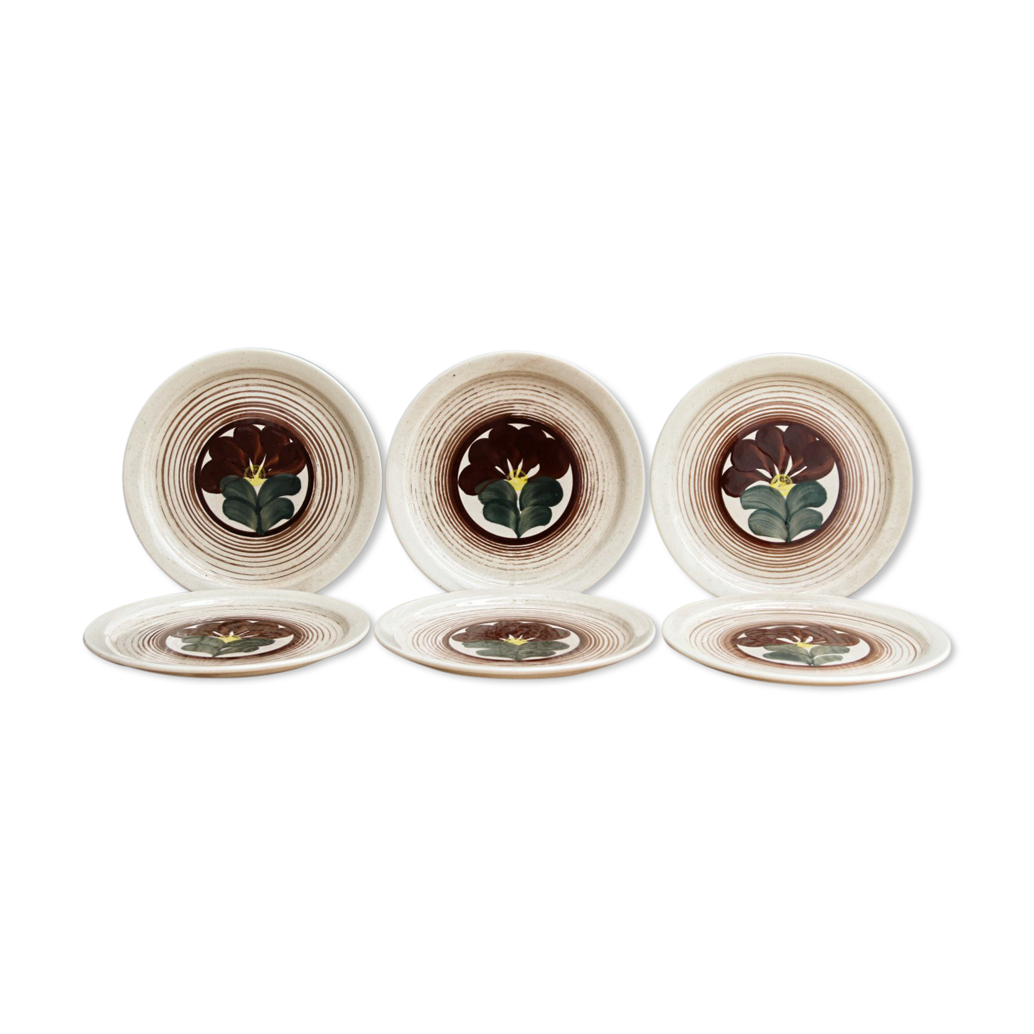 Set of 6 vintage dessert plates