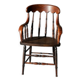 Fauteuil Windsor en bois tourné XXIXème