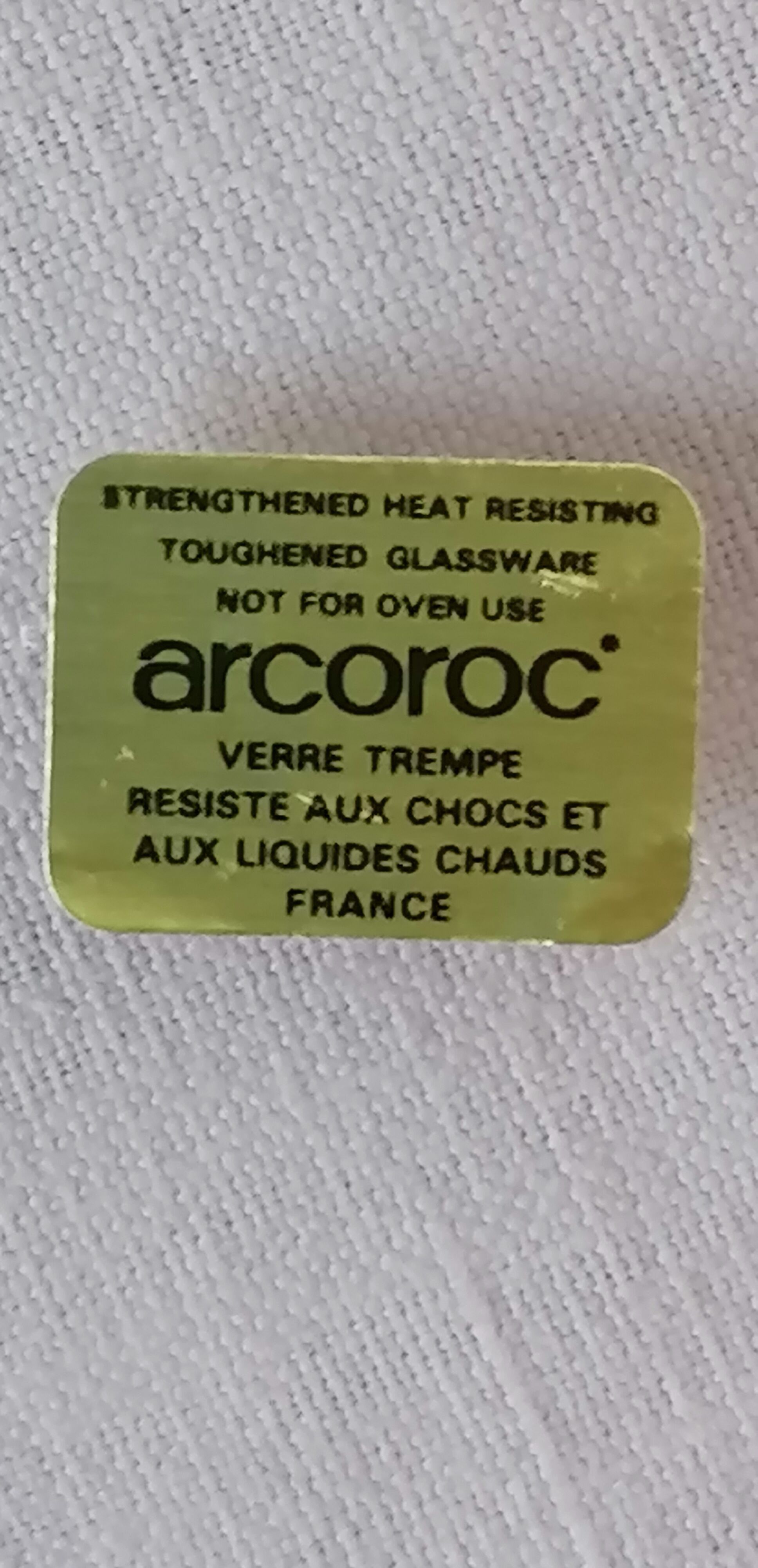 6 Arcoroc pink glass dessert plates