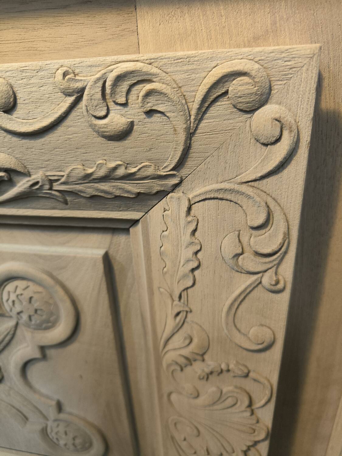 Huge sideboard, 1957, solid natural walnut