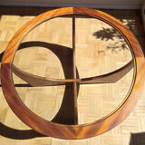 Astro round coffee table teak 1960