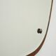 1960s Scandinavian oval mirror in oak