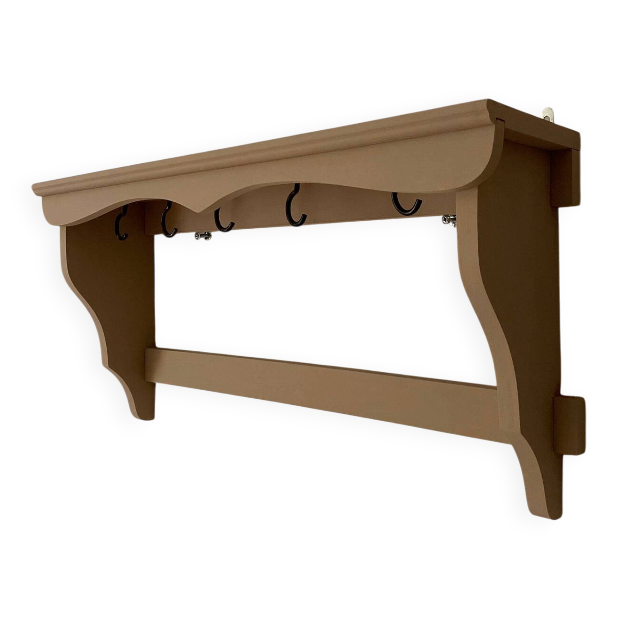 Antique wooden wall shelf
