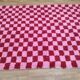 Handwoven natural wool rug, size 2/3 m.