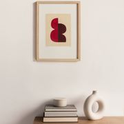 Painting on pink and brown paper signed eawy.