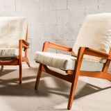 Pair of armchairs by Pierre Guariche model FS105