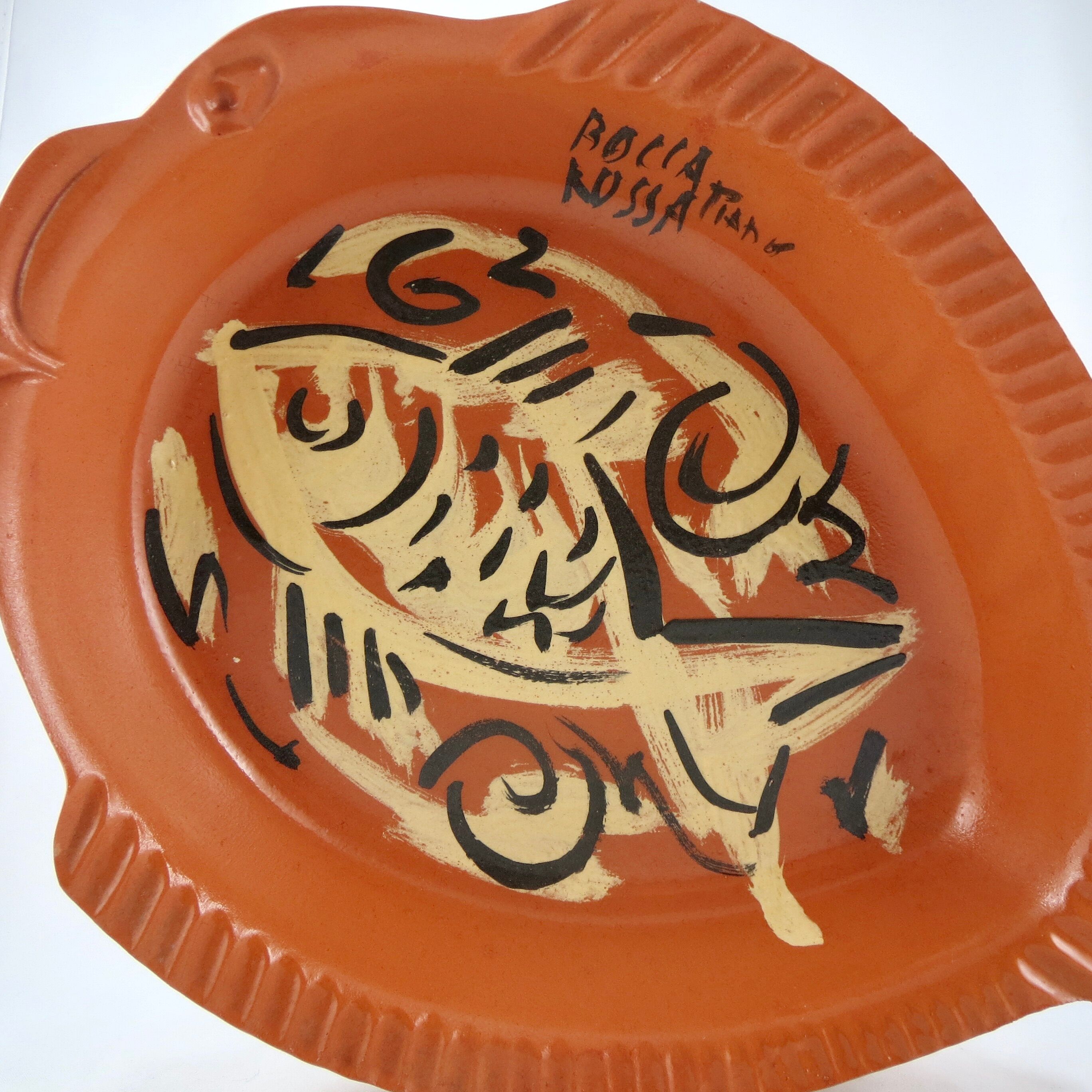 CUT Fish MARC PIANO - PATRICK BOCCA ROSSA Ceramics VALLAURIS thiry/picault