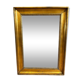 Rectangular mirror with gold frame - 446009