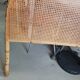 Vintage bamboo, rattan and cane headboard – 140 cm