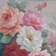 Tableau nature morte bouquet de roses