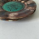 Pair of antique plates - Rubelles Enamel Factory (circa 1845–1855)