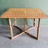Bamboo rattan coffee table