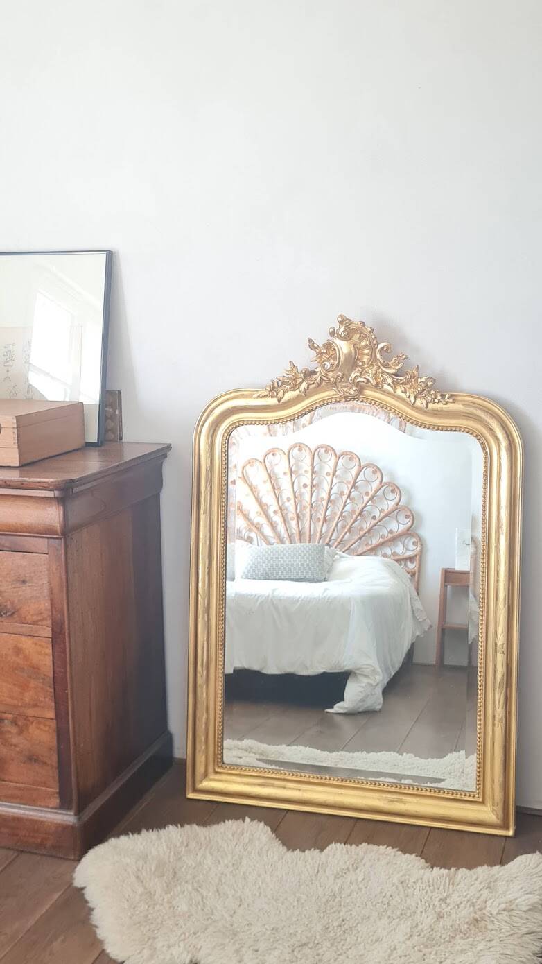 Miroir Louis Philippe avec fronton